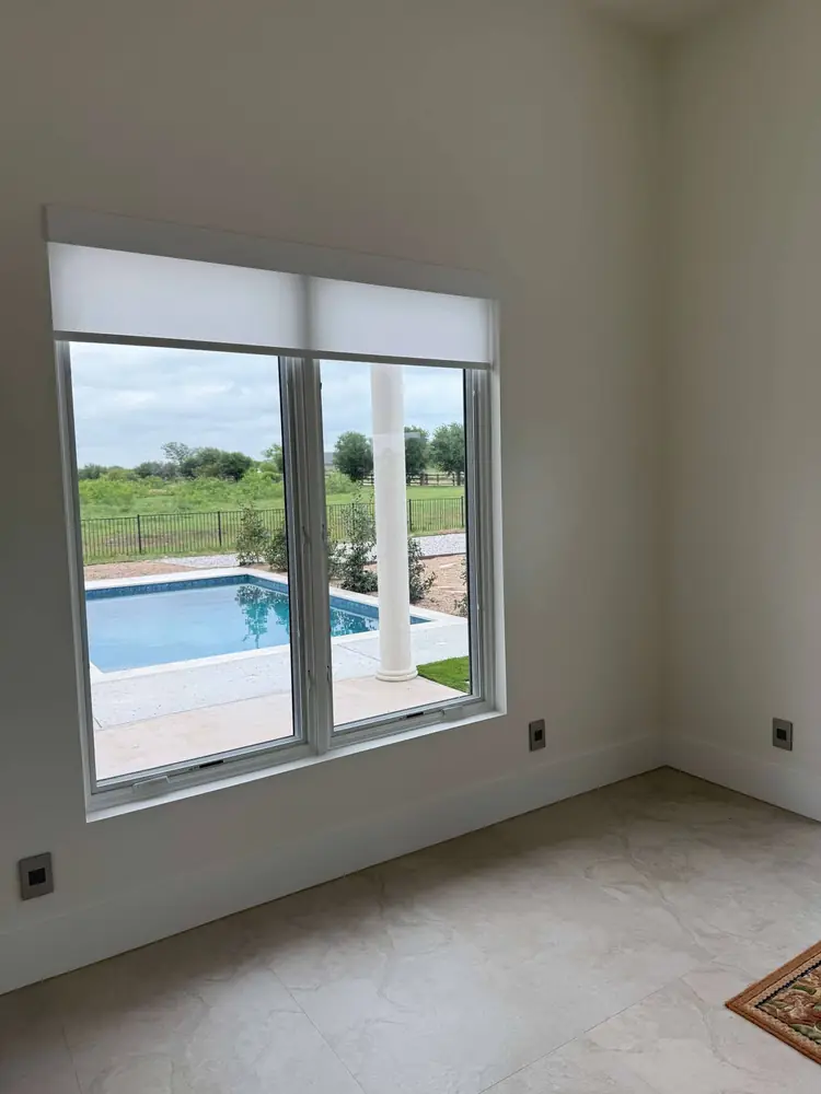 Shade over French doors