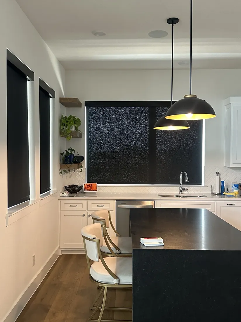 Kitchen roller shades